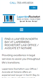 Mobile Screenshot of northbaylawyer.ca